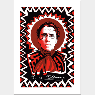 Emma Goldman in Red, Black, and White Posters and Art